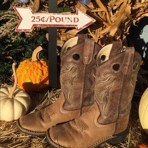 OLD WEST BOY’S COWBOY BOOTS 11.5D